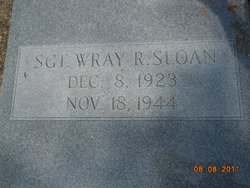 Sgt Wray R. Sloan 