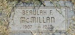 Beaulah F. McMillan 