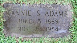 Fannie <I>Sharpe</I> Adams 