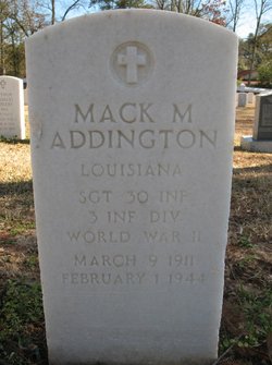 SGT Mack M Addington 