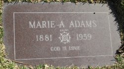 Marie A. <I>Linneweh</I> Adams 