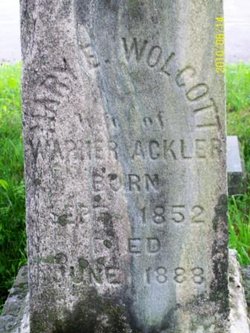 Mary E <I>Wolcott</I> Ackler 