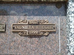 Vaunieta E. <I>McAdams</I> Cole 