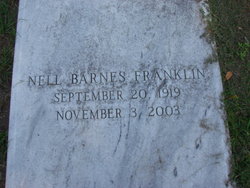 Nell <I>Barnes</I> Franklin 