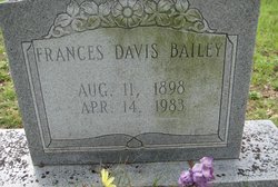 Frances L <I>Davis</I> Bailey 