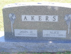 Alice <I>Crigger</I> Akers 