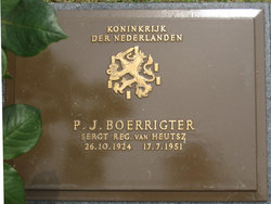 SGT Pieter Jacobus Boerrigter 