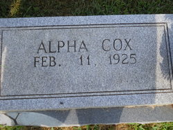 Alpha <I>Cox</I> Beasley 