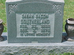 Sarah Catherine <I>Bacon</I> Southerland 