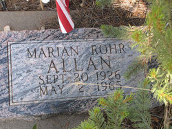 Marian L <I>Rohr</I> Allan 