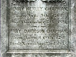Mary <I>Davidson</I> Chapman 