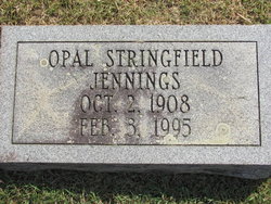 Opal Lila <I>Stringfield</I> Jennings 
