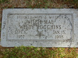 Willie Mae <I>Weldy</I> Hugghins 