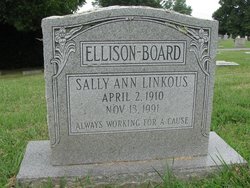Sally Ann <I>Linkous</I> Ellison-Board 