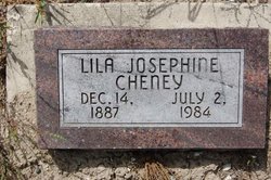Lila Josephine <I>Huff</I> Cheney 