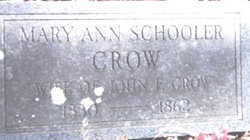 Mary Ann <I>Schooler</I> Crow 