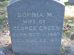 Sophia M. <I>Hanley</I> Green 