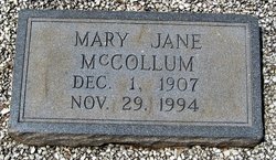 Mary Jane <I>Austin</I> McCollum 