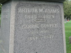 Carrie <I>Cooper</I> Adams 