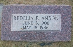 Redelia Ethel “Delie” <I>Riggs</I> Anson 