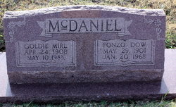 Goldie Mirl <I>Brown</I> McDaniel 