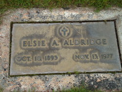 Elsie A <I>Thomas</I> Aldridge 