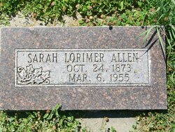 Sarah <I>Lorimer</I> Allen 