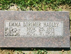 Emma <I>Lorimer</I> Hadley 