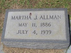 Martha J <I>Dunn</I> Allman 