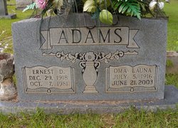 Oma Launa <I>Gray</I> Adams 