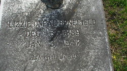Lizzie <I>Oneal</I> Benefield 