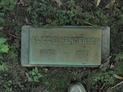 Alice Fredonia <I>Blount</I> Henderson 