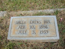 Sallie <I>Crews</I> Hix 