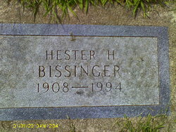Hester H <I>Hatch</I> Bissinger 