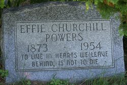 Effie Churchill <I>Courter</I> Powers 
