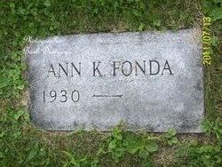 Ann <I>Kalahan</I> Fonda 