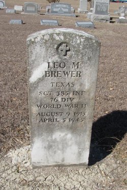 Sgt Leo Mangum Brewer 