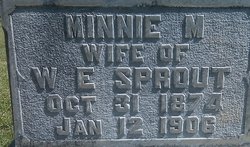 Minnie M <I>Wooten</I> Sprout 