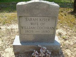 Sarah <I>Kiser</I> Cochran 