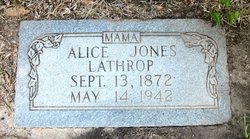 Alice <I>Jones</I> Lathrop 