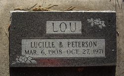 Cora Lucille “Lou” <I>Bennett Moulding</I> Peterson 