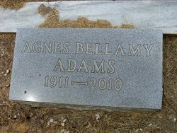 Agnes “Mopie” <I>Bellamy</I> Adams 