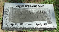 Virginia Bell <I>Davis</I> Allen 