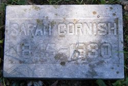Sarah J <I>Bowman</I> Cornish 