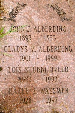 Gladys May <I>Richards</I> Alberding 