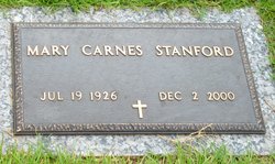 Mary Christine <I>Carnes</I> Stanford 