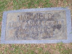 Lucy Anna <I>Cook</I> Barfield 