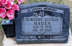 Dorothy Lucille <I>Waggoner</I> Haden 