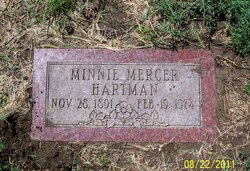 Minnie E. <I>Mercer</I> Hartman 