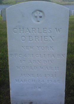 PFC Charles W O'Brien 